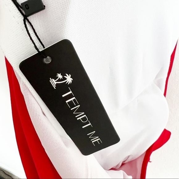 Tempt Me Red One Piece Women Swimsuit Size XL Brand New - Picture 5 of 8